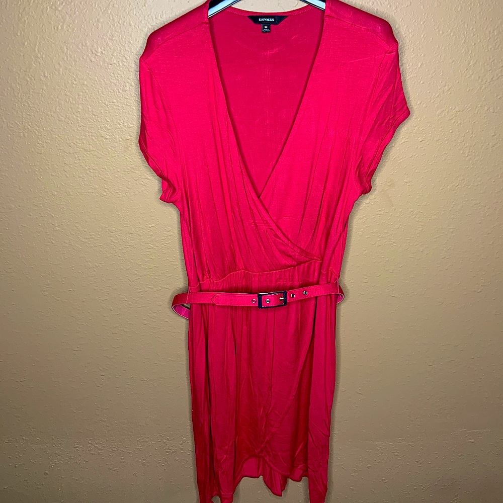 Express Pink wrap dress